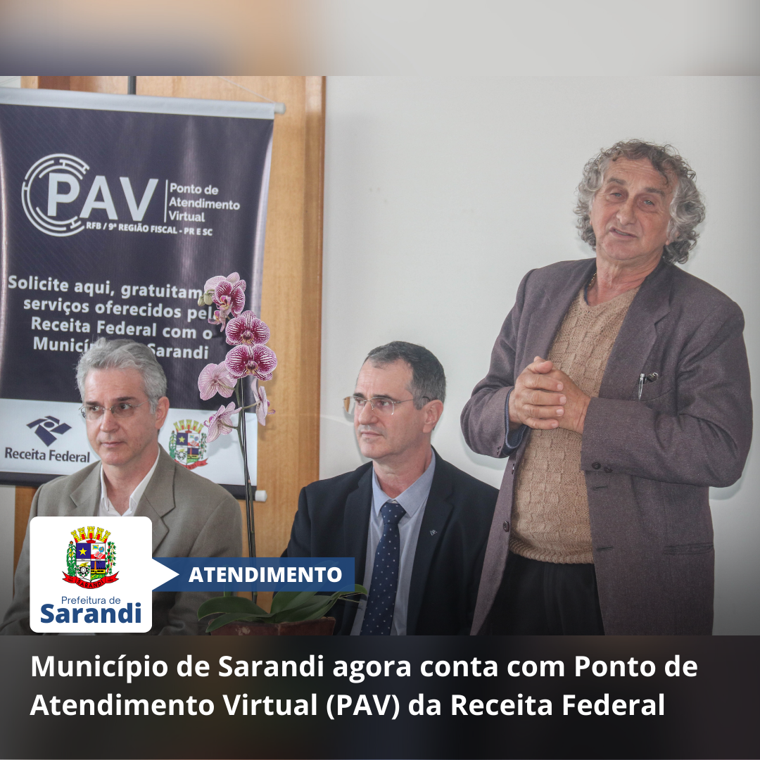 Município de Sarandi agora conta com Ponto de Atendimento Virtual (PAV) da Receita Federal